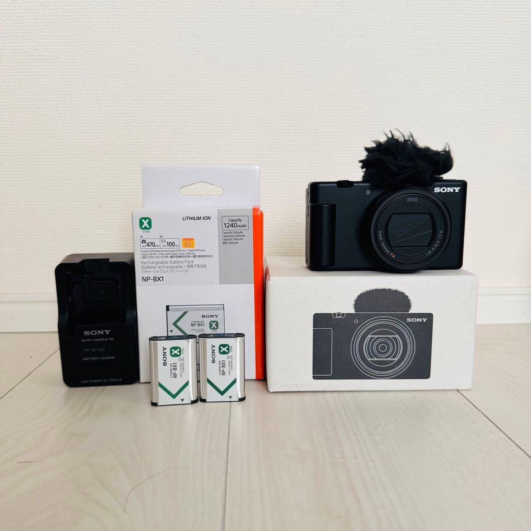 【y】ソニーVLOGCAM ZV-1 II 【予備バッテリー&充電器付き】
