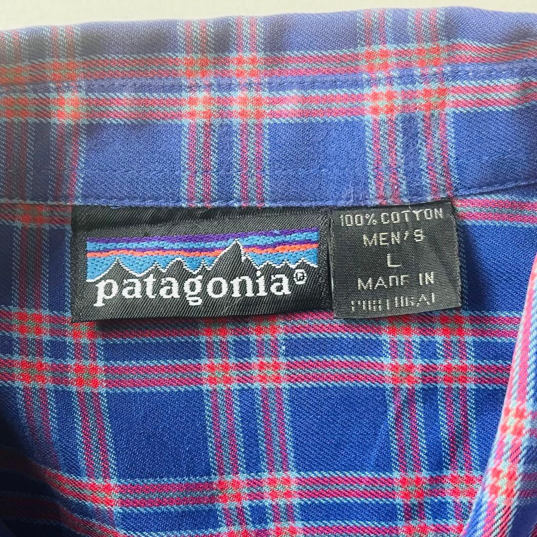 Patagonia 80s フランネルチェックシャツ ポルトガル製 L