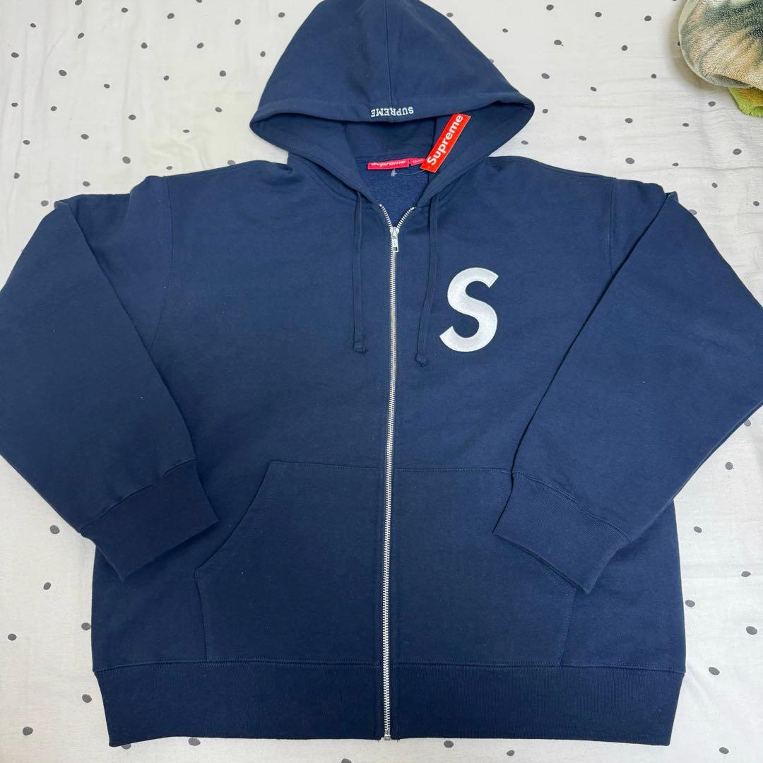 supreme Sロゴ ジップパーカー