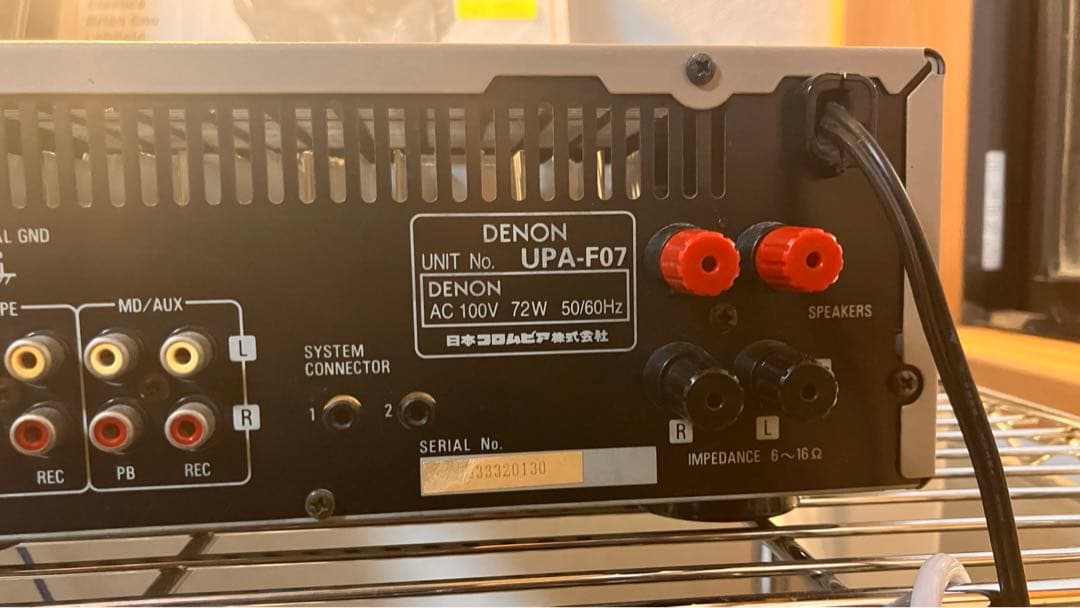 DENON UPA F07 アンプ レコード 動作品