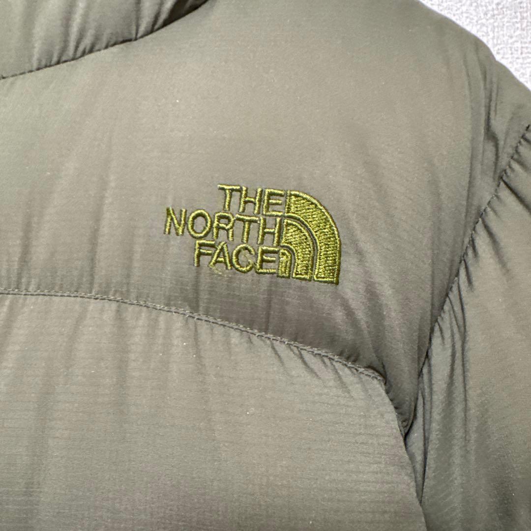 THE NORTH FACE フード付きダウンジャケット オリーブグリーン
