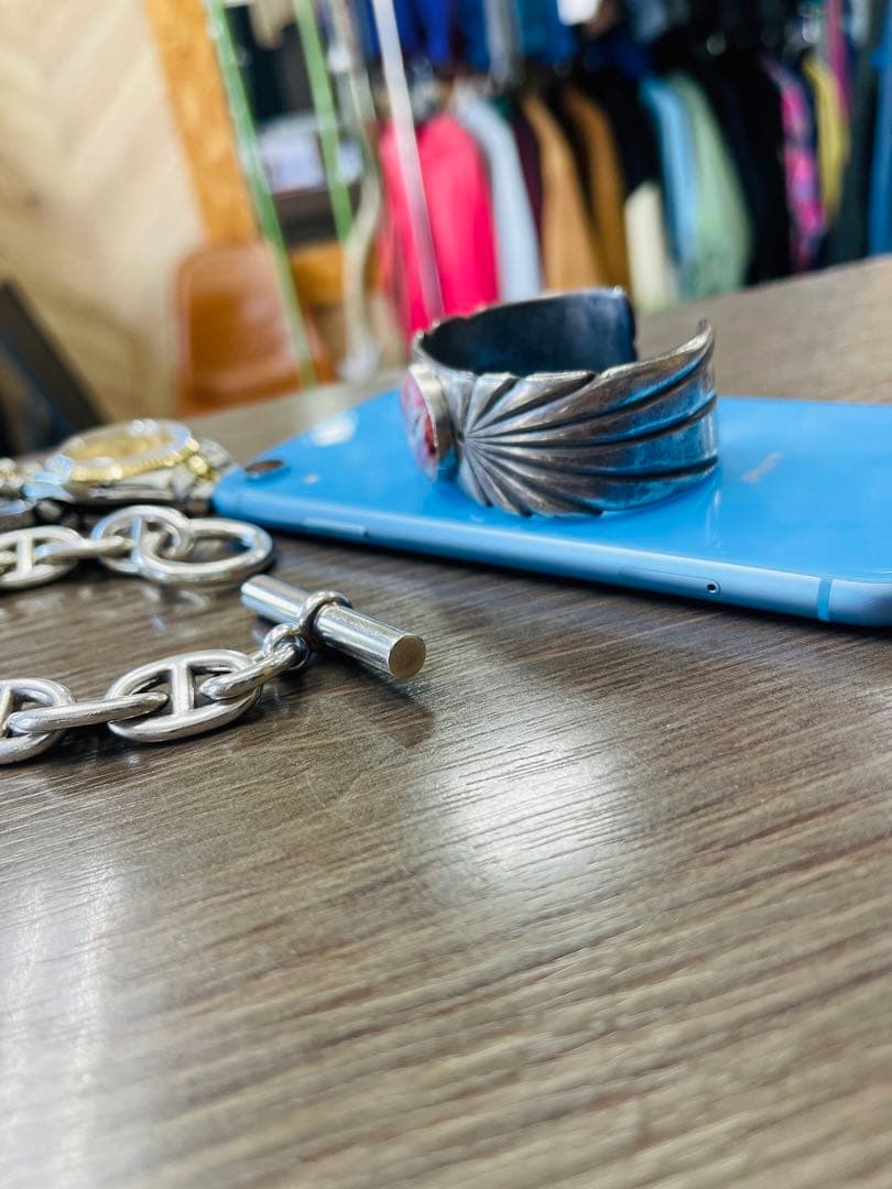 1点物 NAVAJO ナバホ族 インディアンジュエリー ブレスレット シルバー