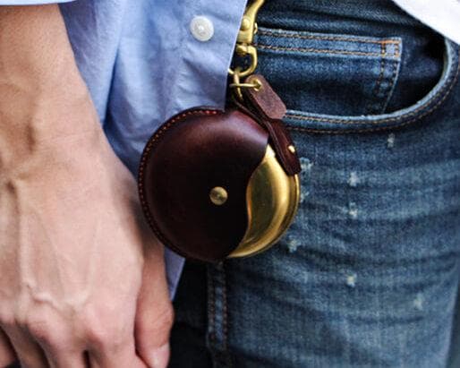 革製ケース大小ペアで・灰皿ケース・クランプマルチケース　ハンガリー製