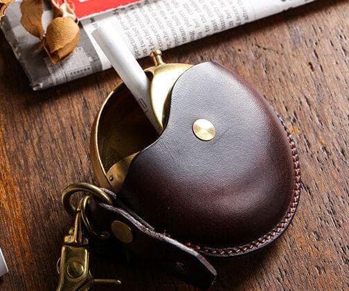 革製ケース大小ペアで・灰皿ケース・クランプマルチケース　ハンガリー製