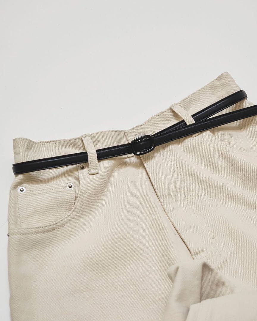 小物 TODAYFUL Narrow Leather Belt