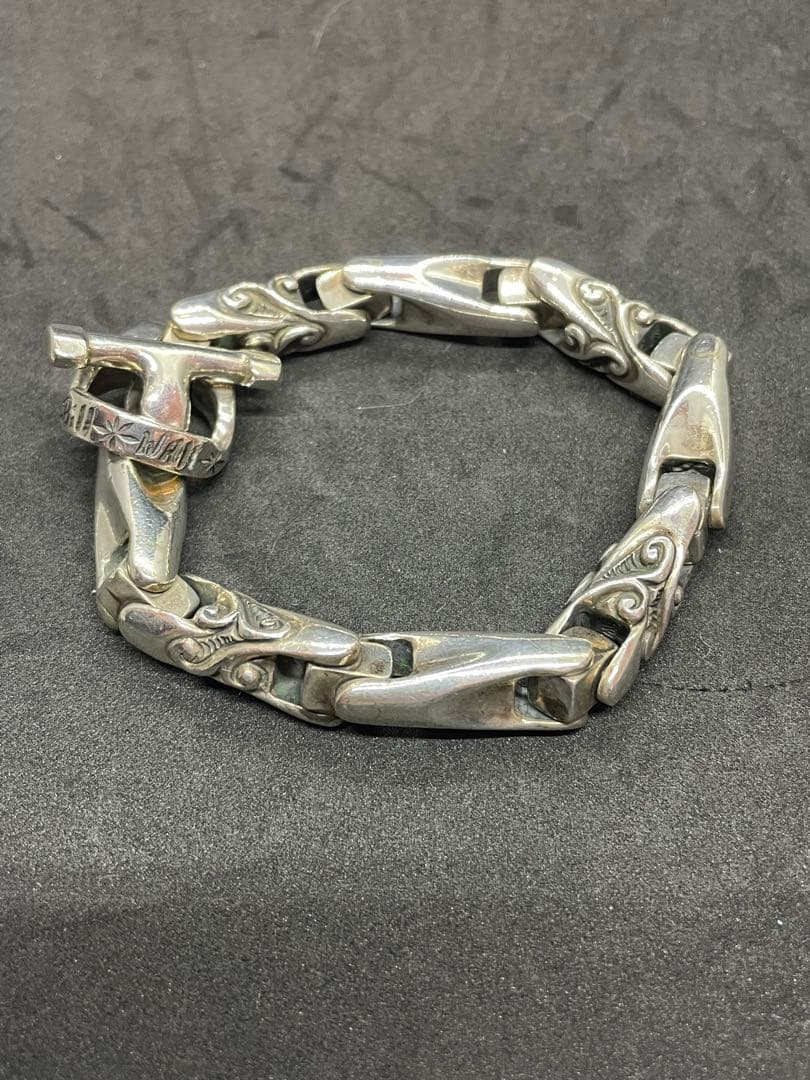 ビルウォールレザー/ヴィンテージU-ジョイント スムース/ウェーブ ブレスレット