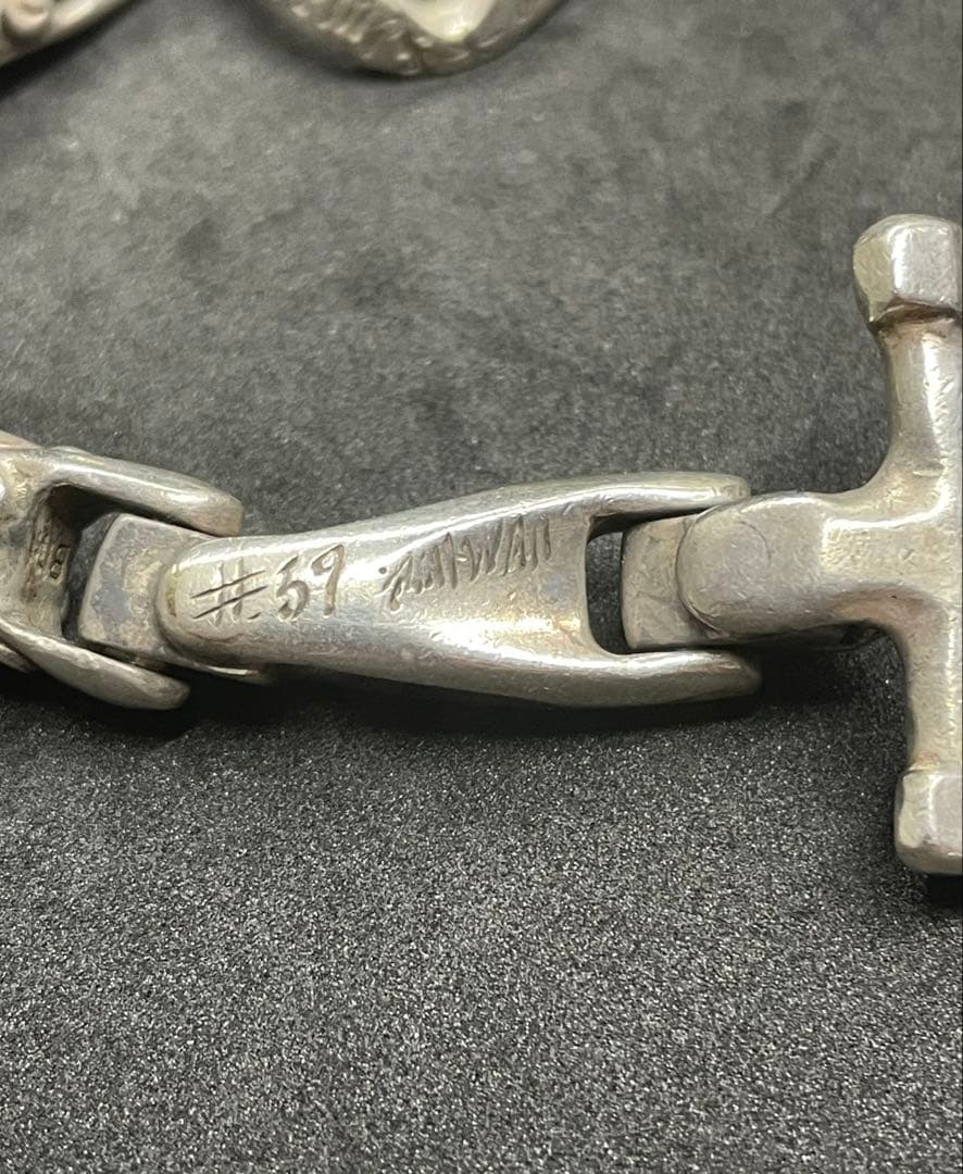 ビルウォールレザー/ヴィンテージU-ジョイント スムース/ウェーブ ブレスレット