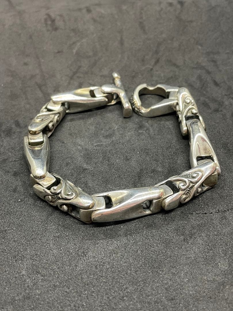 ビルウォールレザー/ヴィンテージU-ジョイント スムース/ウェーブ ブレスレット