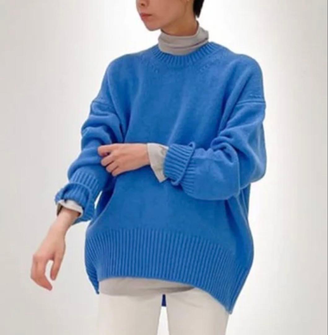 美品 ギャルリーヴィー ファインウール クルーネックプルオーバー