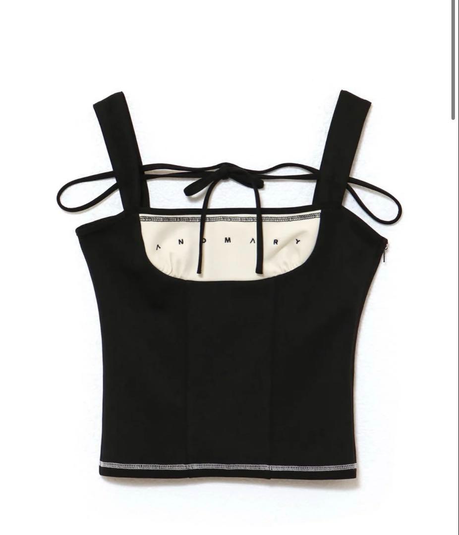 andmary luca stitch tops 黒