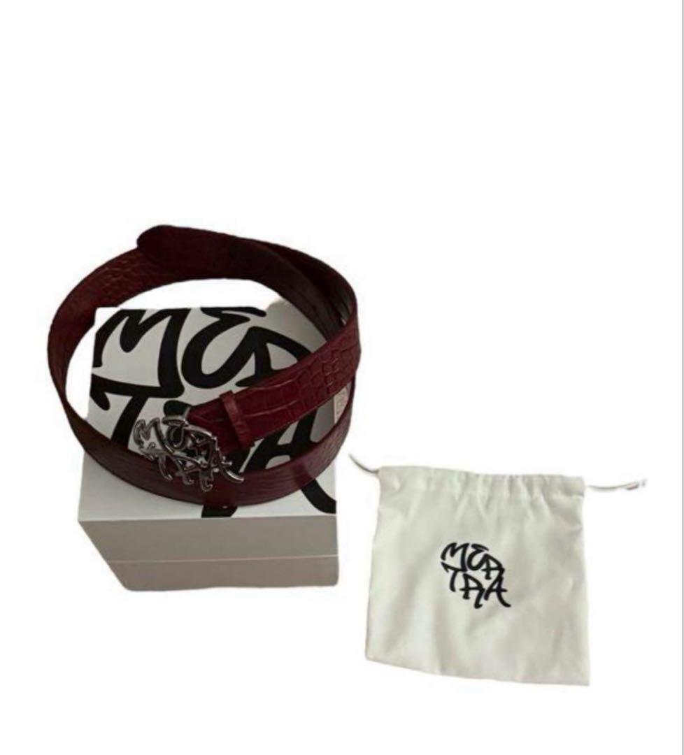 MERTRA Alligator Skin Belt ロゴバックルベルト　y2k