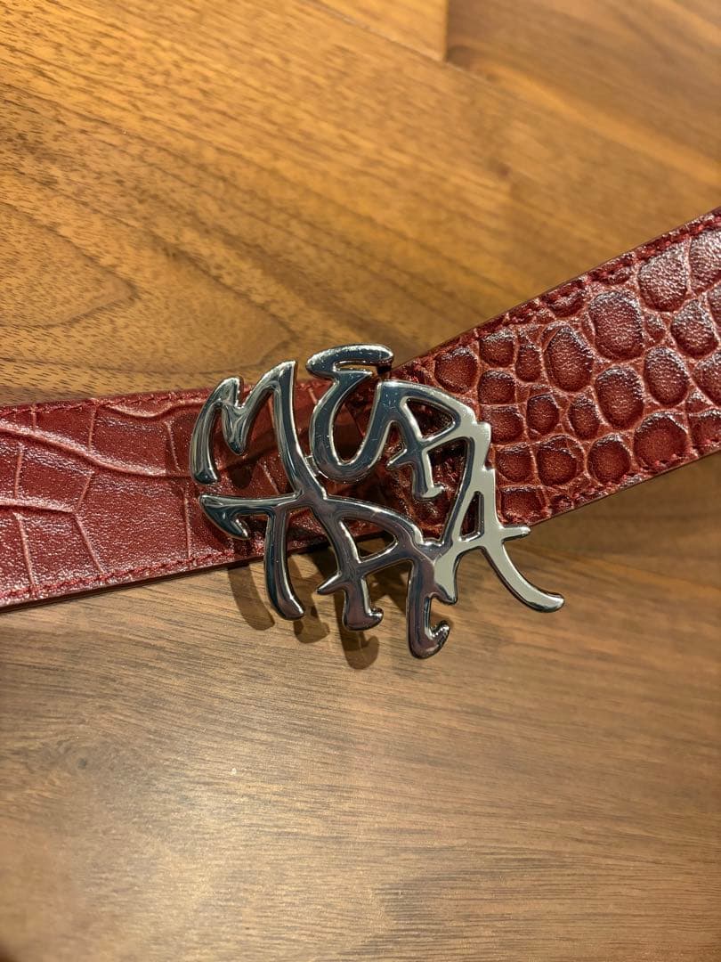 MERTRA Alligator Skin Belt ロゴバックルベルト　y2k