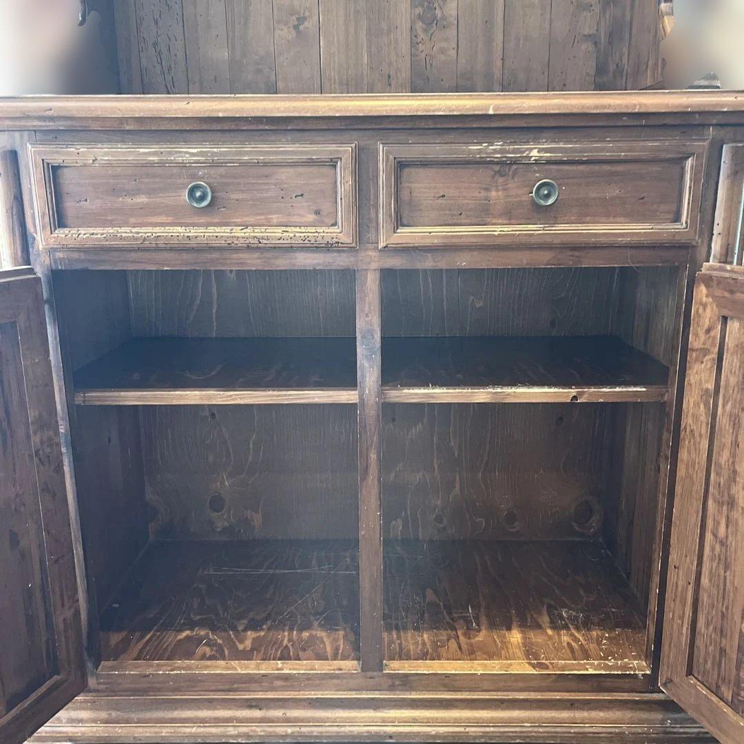 英国アンティーク　カップボード　飾り棚