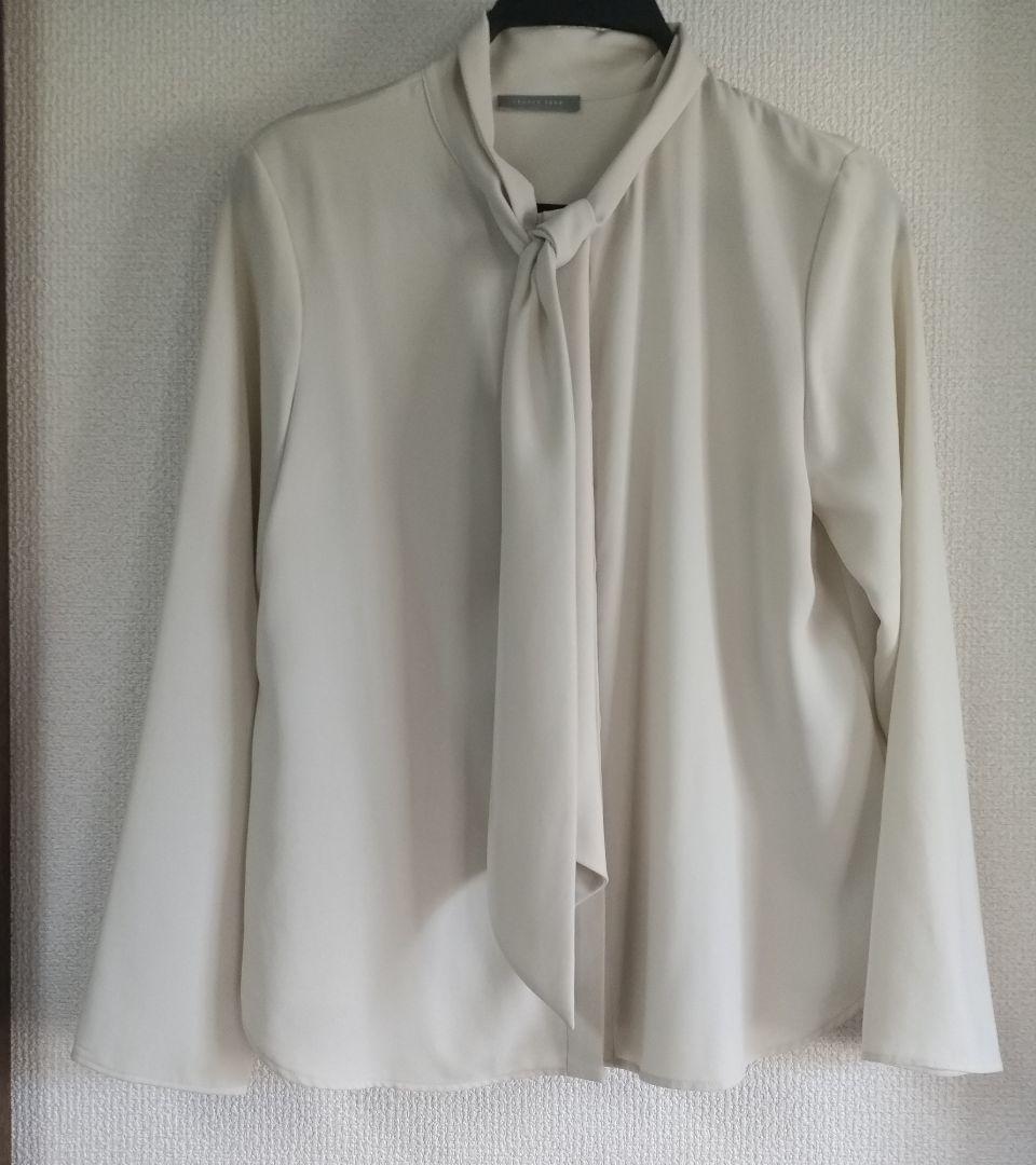 セオリーリュクス　ボウタイブラウス　HEAVY PEARL