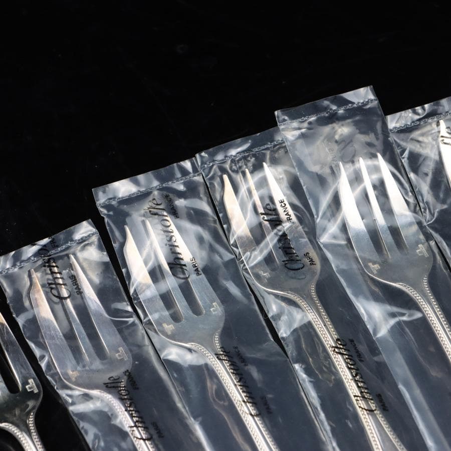 Y2798-5 クリストフル パール ケーキフォーク 6本セット