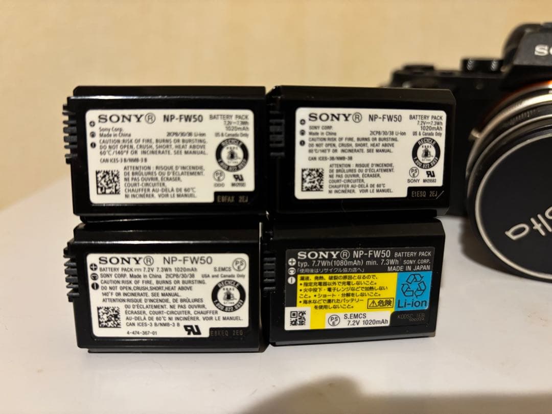 Sony α7II ミラーレスカメラ バッテリー4個付き