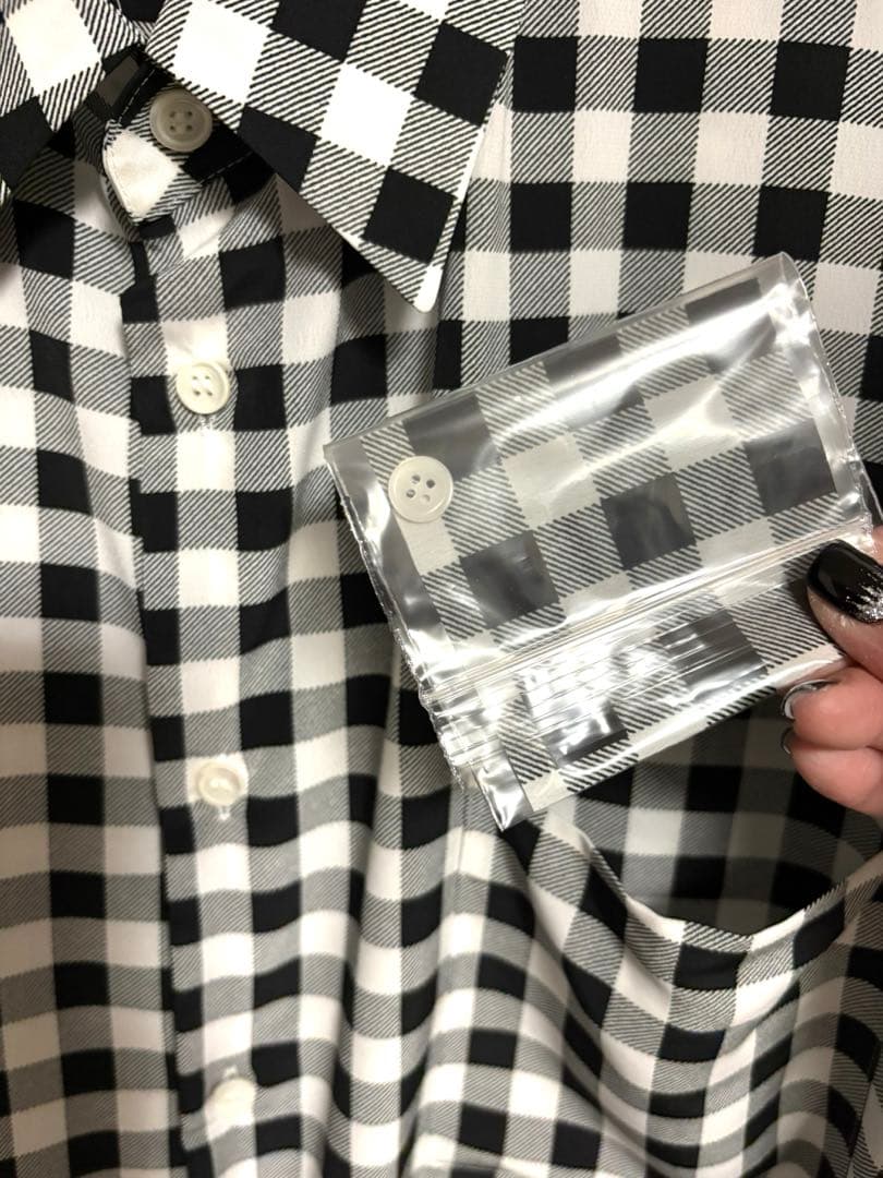 完売品　COMME des GARCONS ギンガムチェックブラウス