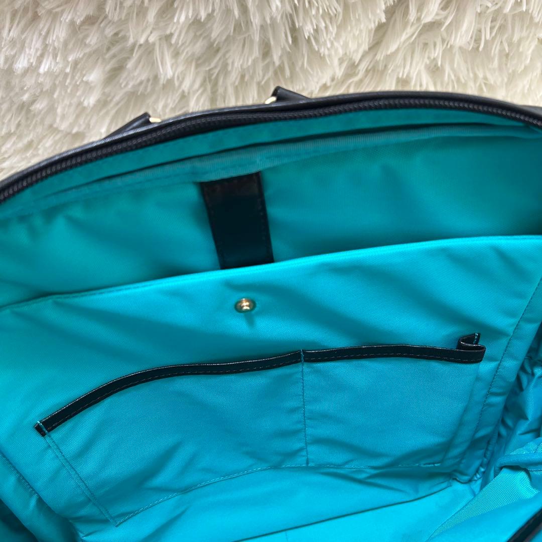 BIZ+U 本革 2way レザーリュック 通勤リュック 黒 A4対応 日本製