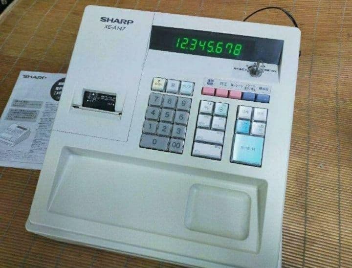 シャープレジスター　XE-A147　PC連携売上管理フル設定無料　003011