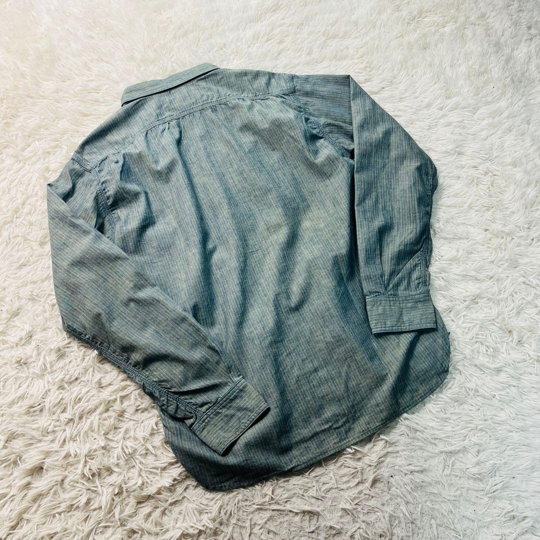 トップス MOMOTARO JEANS Gacha Pocket Stripe shirt