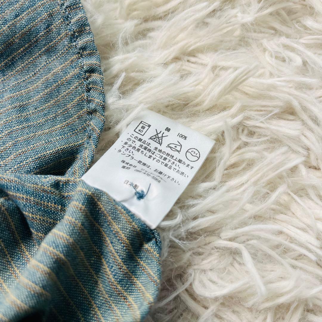 トップス MOMOTARO JEANS Gacha Pocket Stripe shirt