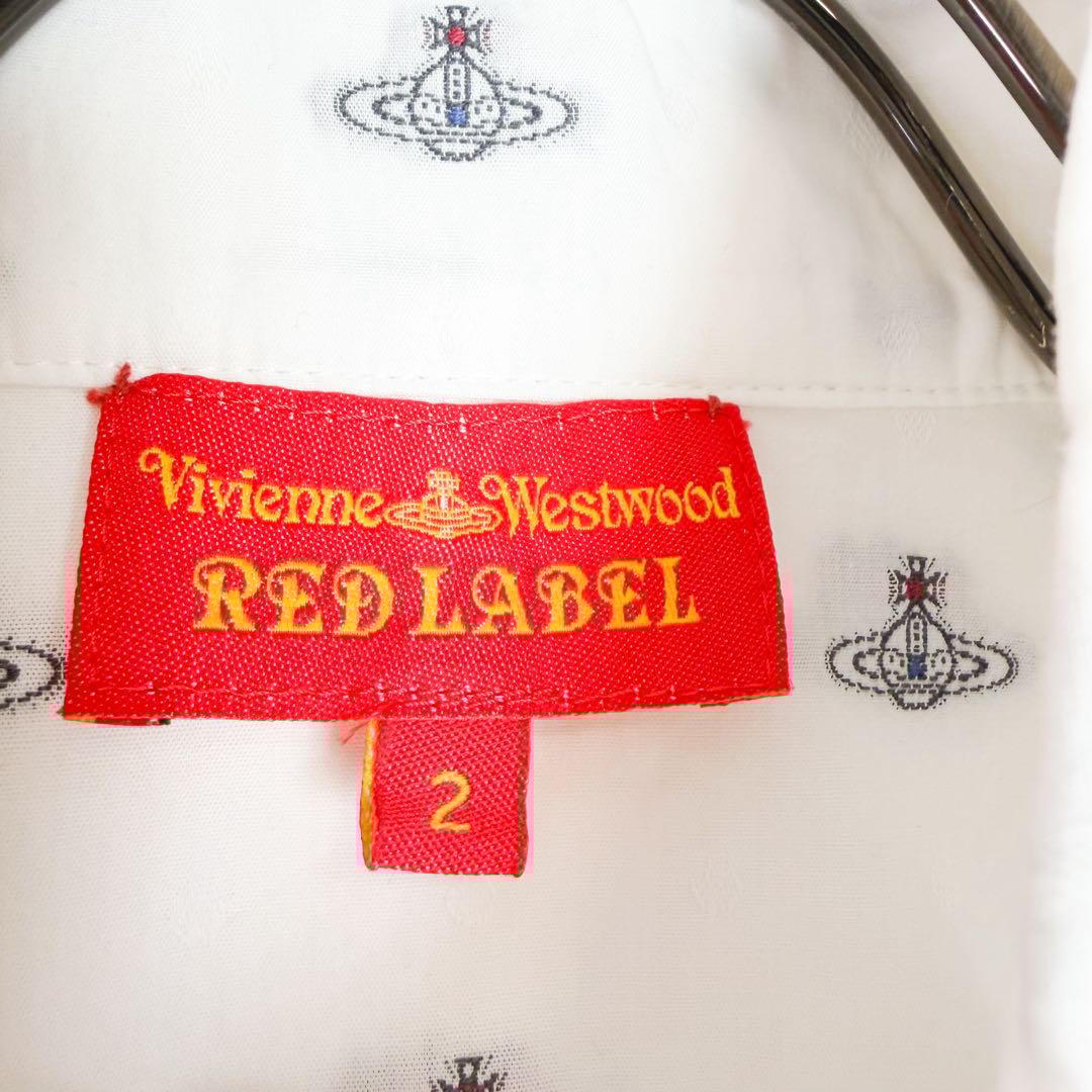 楽一番　ヴィヴィアンウエストウッド　総柄　オーブ　シャツ　丸襟