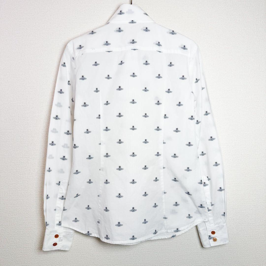 楽一番　ヴィヴィアンウエストウッド　総柄　オーブ　シャツ　丸襟