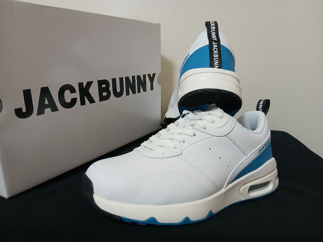 新品Jack Bunnyジャックバニー24cmレディース ゴルフシューズホワイト