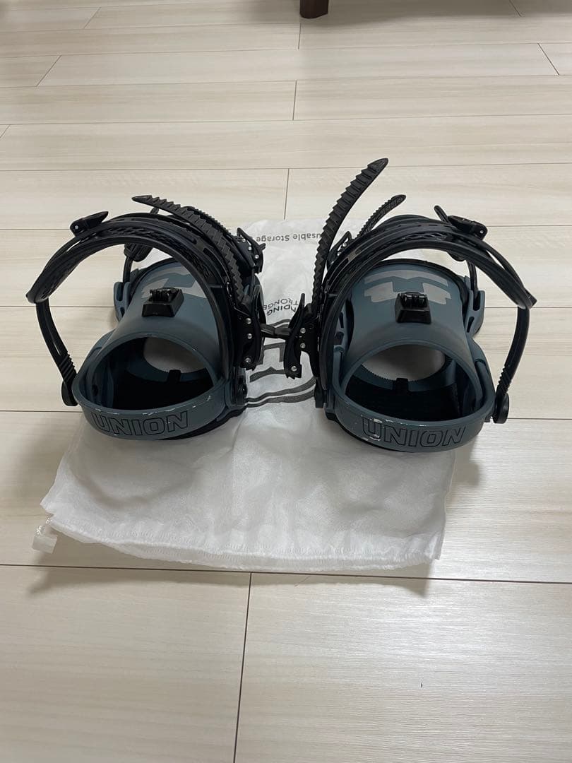 値下げ可能 UNION スノーボード ビンディング グレー