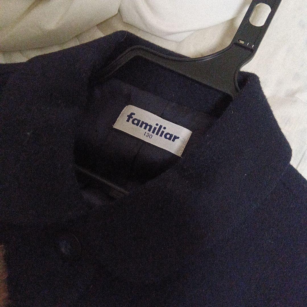 ファミリアfamiliar 上質ネイビーコート 130　メゾピアノ