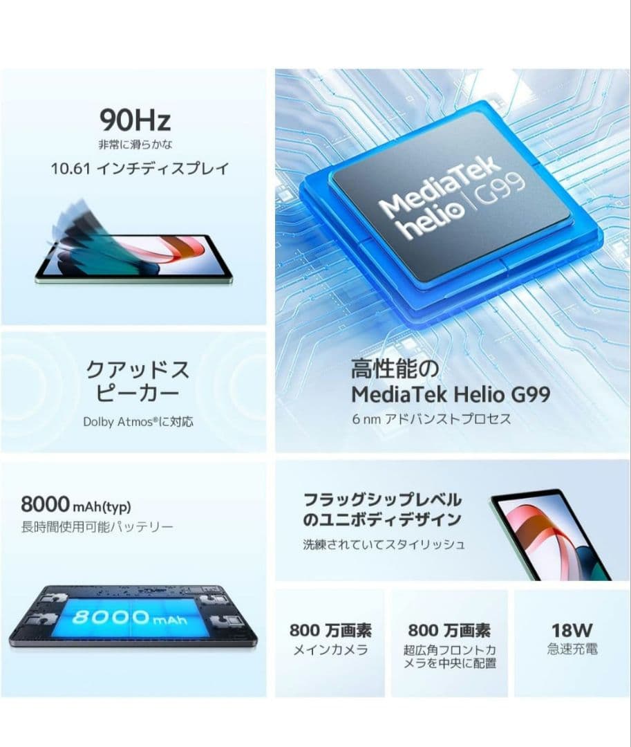 xiaomi redmi pad　3gb 64gb グレー　美品