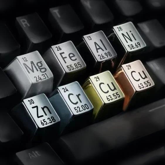 awekeys 周期表メタルキーキャップ 16個入り