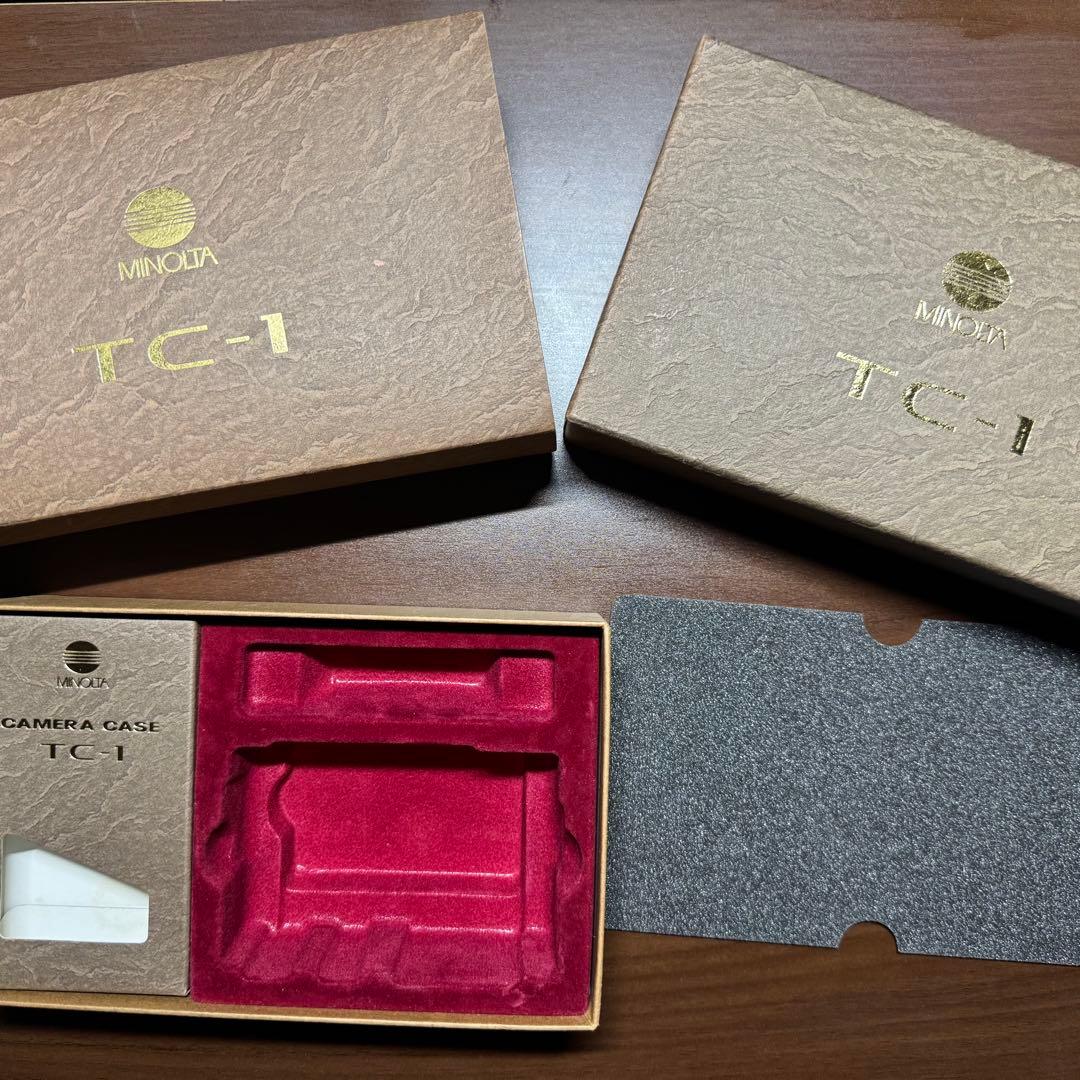 MINOLTA TC-1 コンパクトフィルムカメラ（ケース付き）