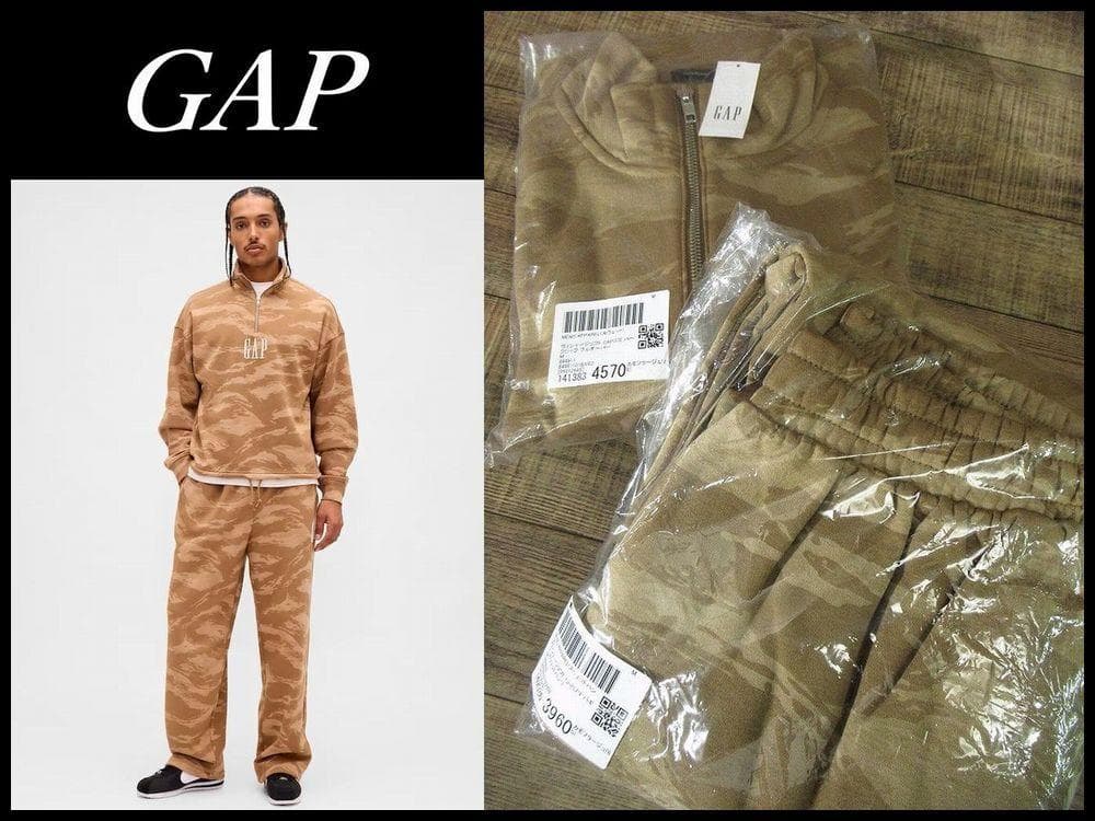 完売 新品 男女兼用 ギャップ GAPロゴ プルオーバー パンツ セットアップ