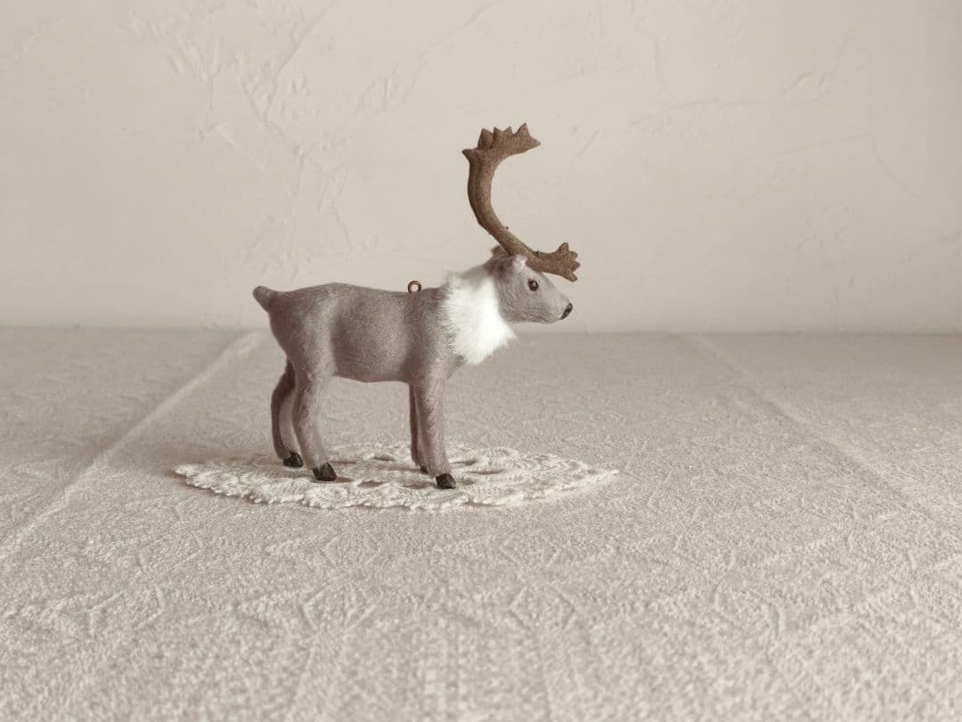 【まーちゃんさま】ornament ❀ * グレーのステキなトナカイさん