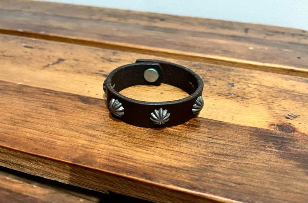 廃盤品　希少　Larry Smith レザーブレスレット　バングル