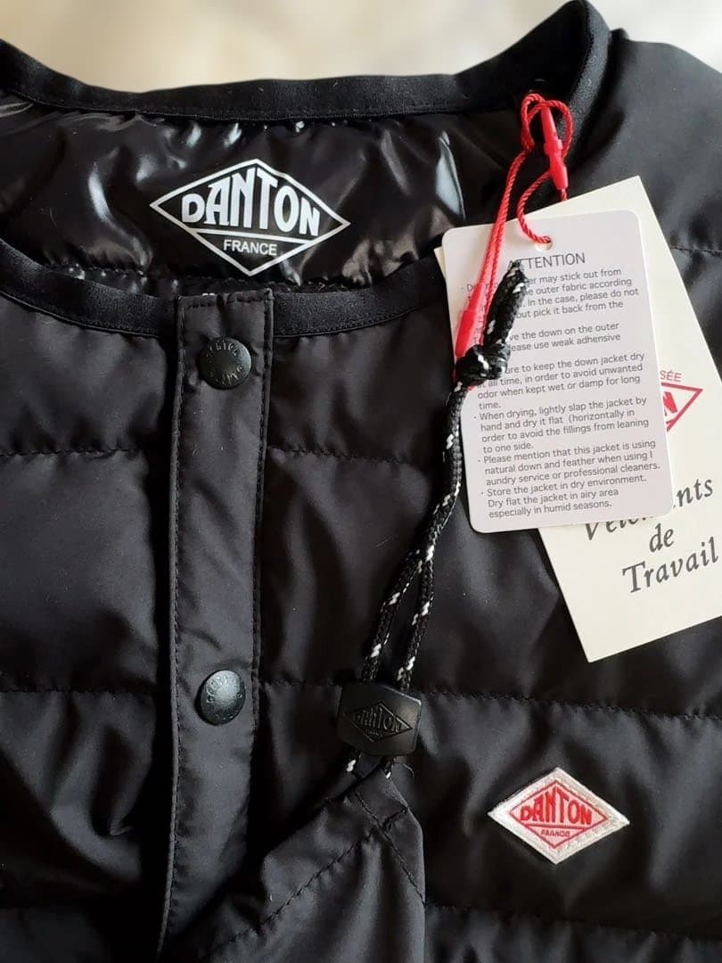未使用　ダントン インナーダウン ジャケット ブラック　S