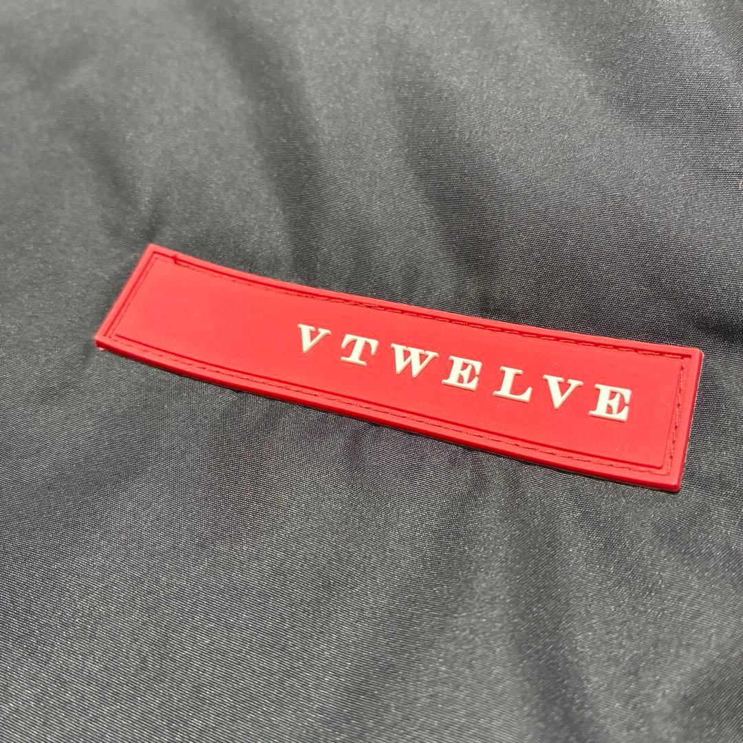 V12 ゴルフ リバーシブル 中綿ベスト ブラック 星柄 サーモライト メンズL