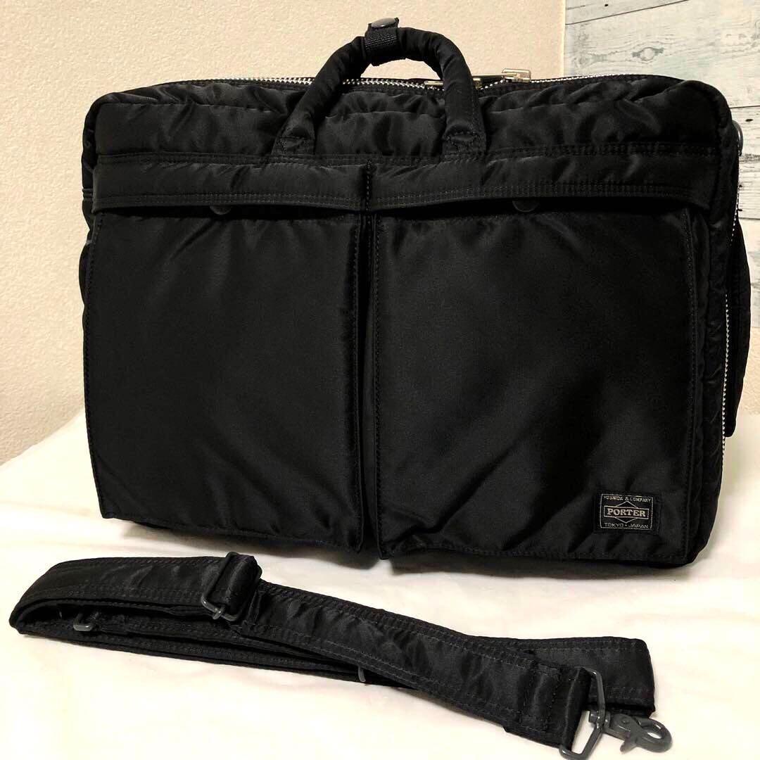 新品未使用✨廃盤 ポーター タンカー ビジネスバッグ3way A4可 大容量 黒