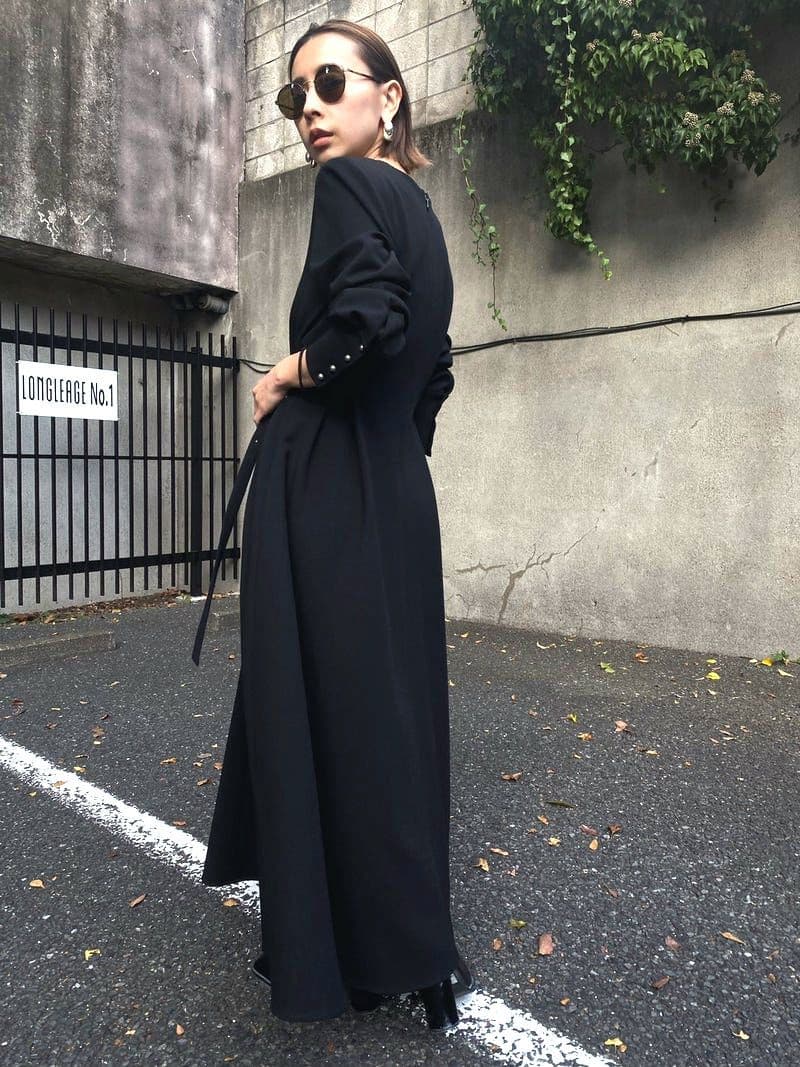 UNDRESSED BACK TUCK DRESS　AMERI vintage