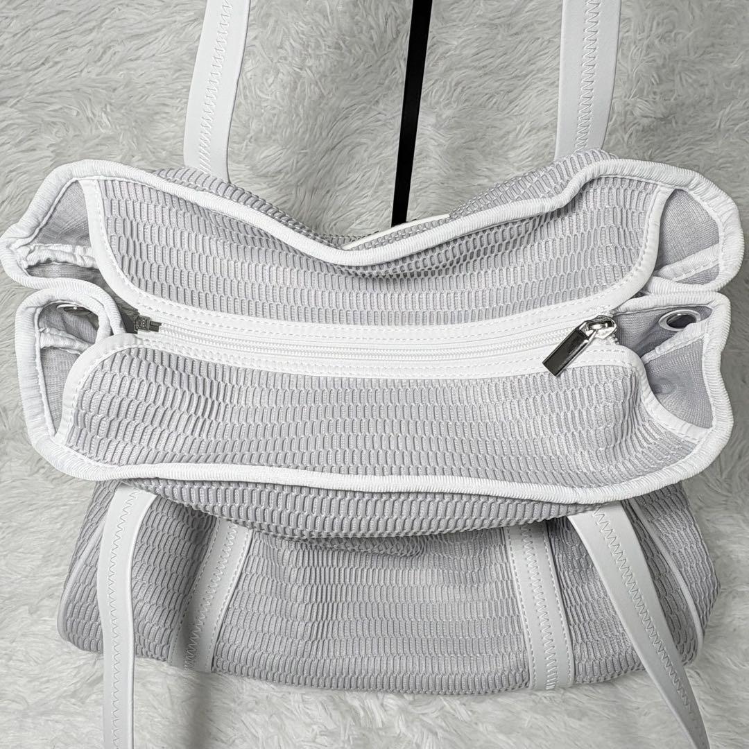 qbag paris ネスト　メッシュ トート　マザーズバッグ グレー Lサイズ