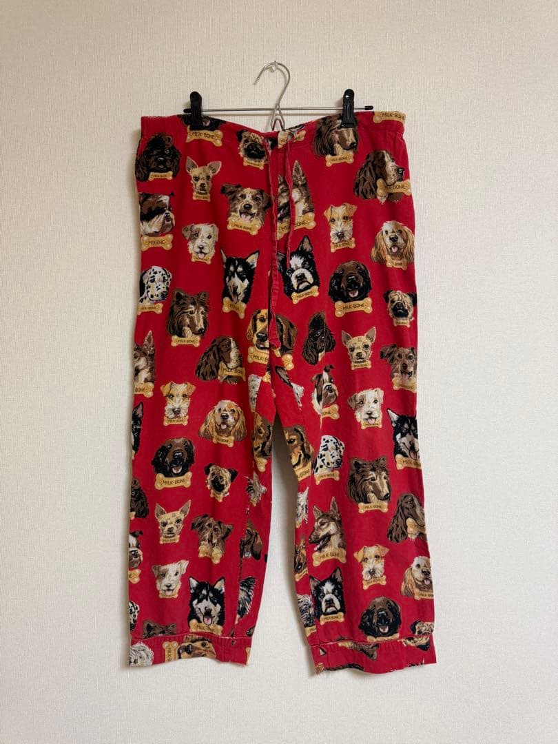 古着 used Nick&Nora 犬柄 00s パジャマセットアップ