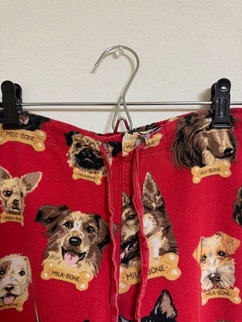 古着 used Nick&Nora 犬柄 00s パジャマセットアップ