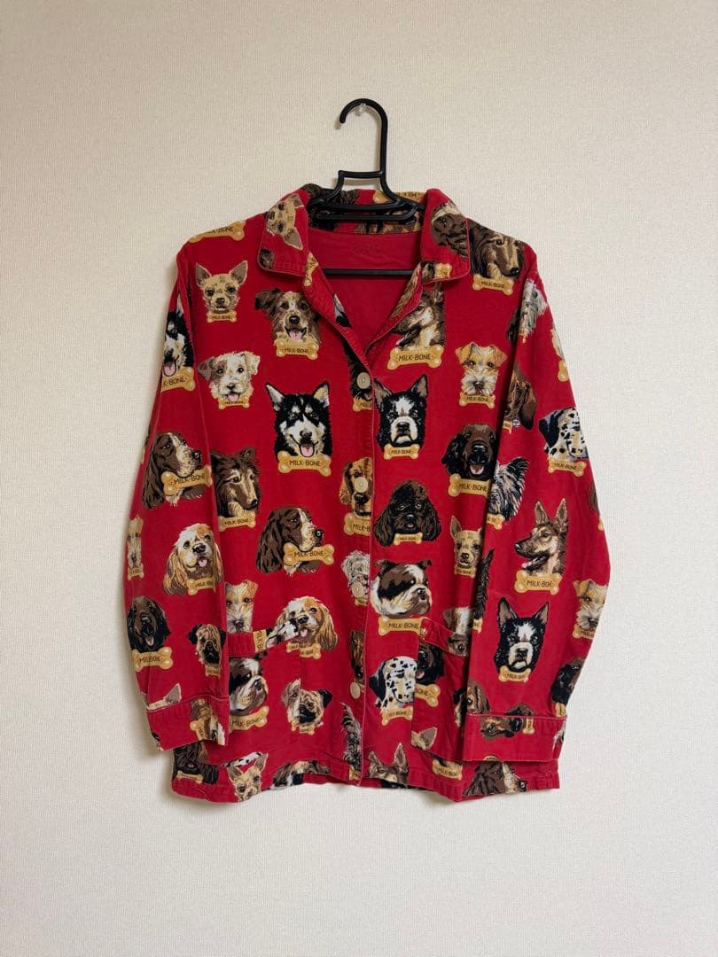 古着 used Nick&Nora 犬柄 00s パジャマセットアップ