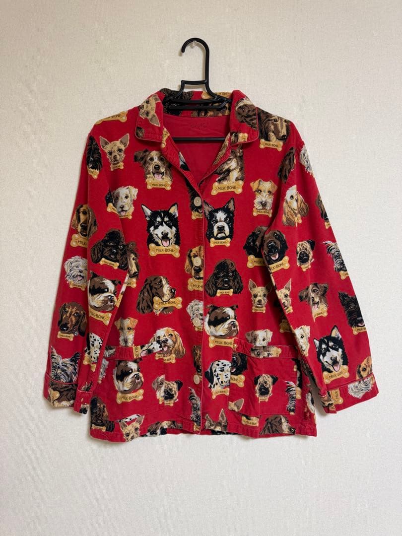 古着 used Nick&Nora 犬柄 00s パジャマセットアップ