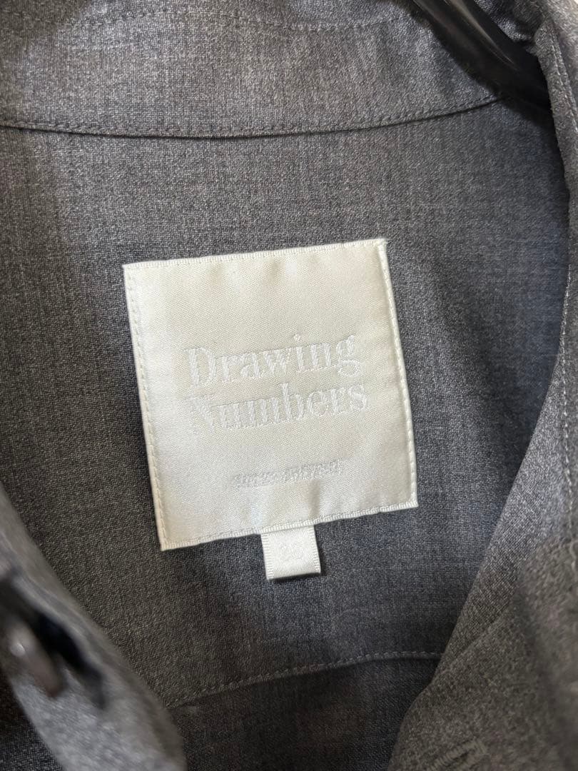 村山佳世子×Drawing Numbers スタンダードシャツ　チャコールグレー