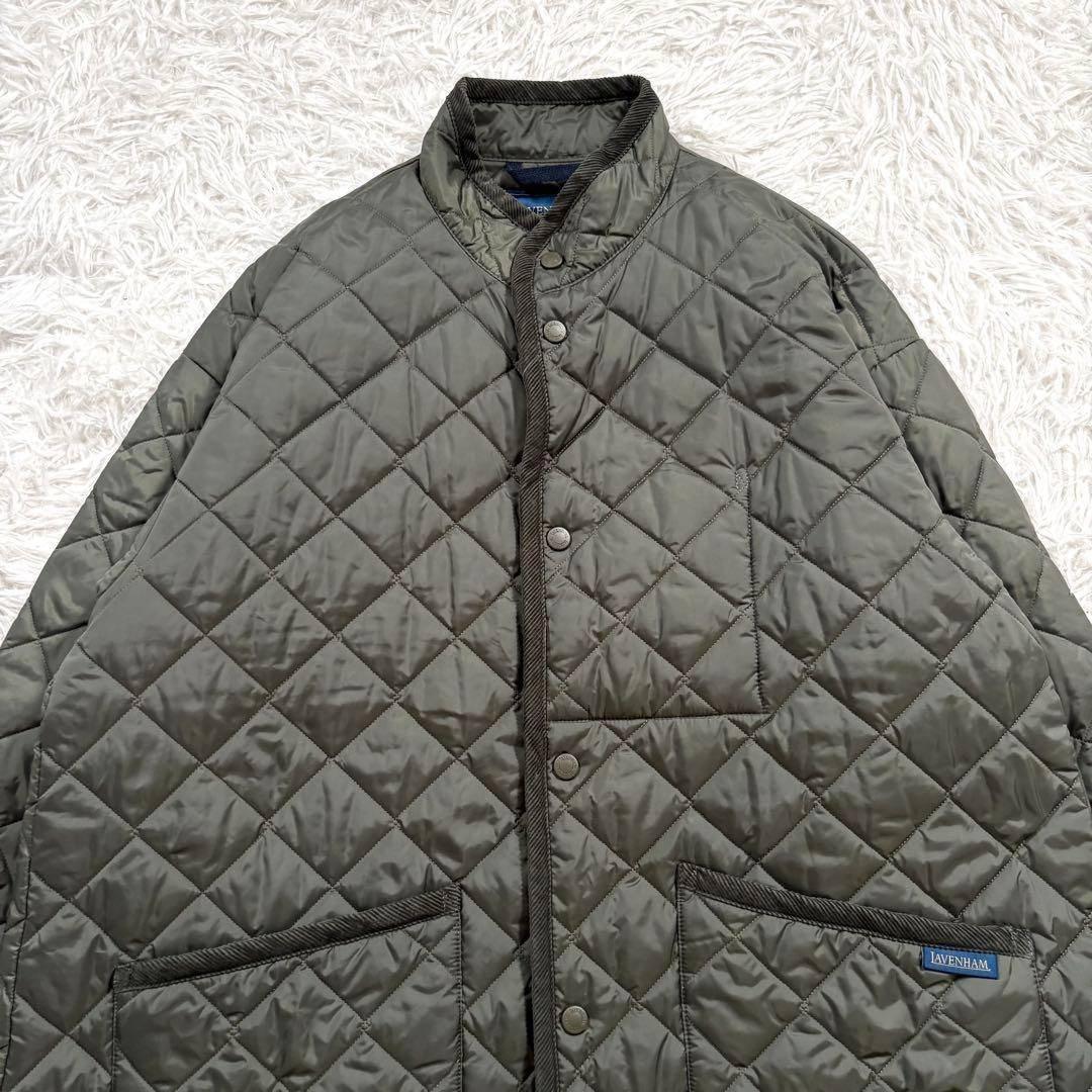ラベンハム　キルティング コート ミックフィールド　カーキ　Mサイズ