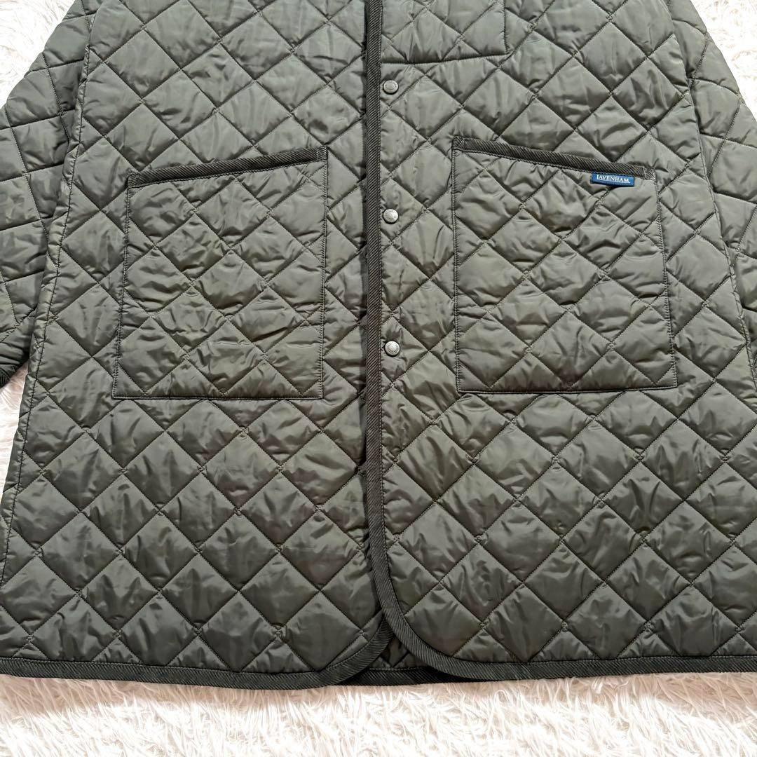 ラベンハム　キルティング コート ミックフィールド　カーキ　Mサイズ