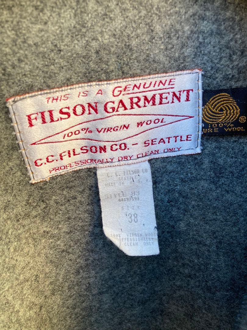 貴重 フィルソン ダブルマッキーノクルーザー　米国製