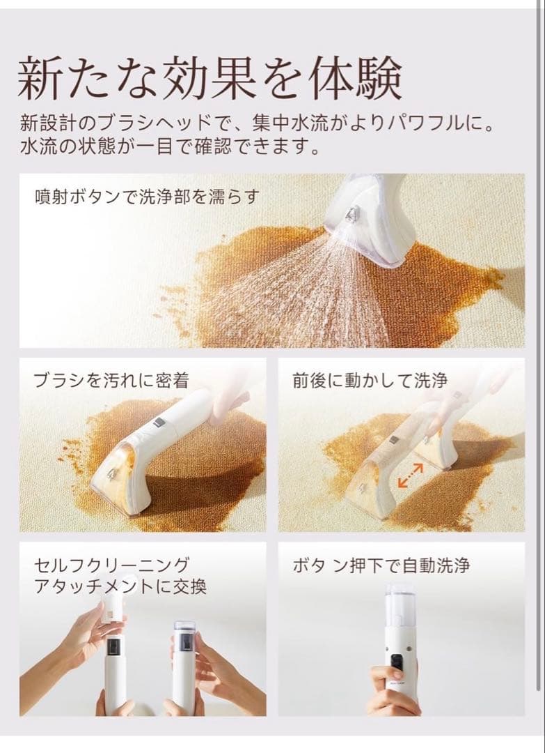 2025年最新15000Pa超強吸引力リンサークリーナー 定価19800円